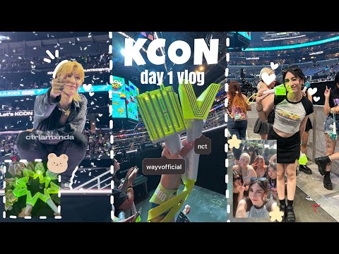kcon la 2023 vlog // day 1 ☁️🧸🌱 + concert!!