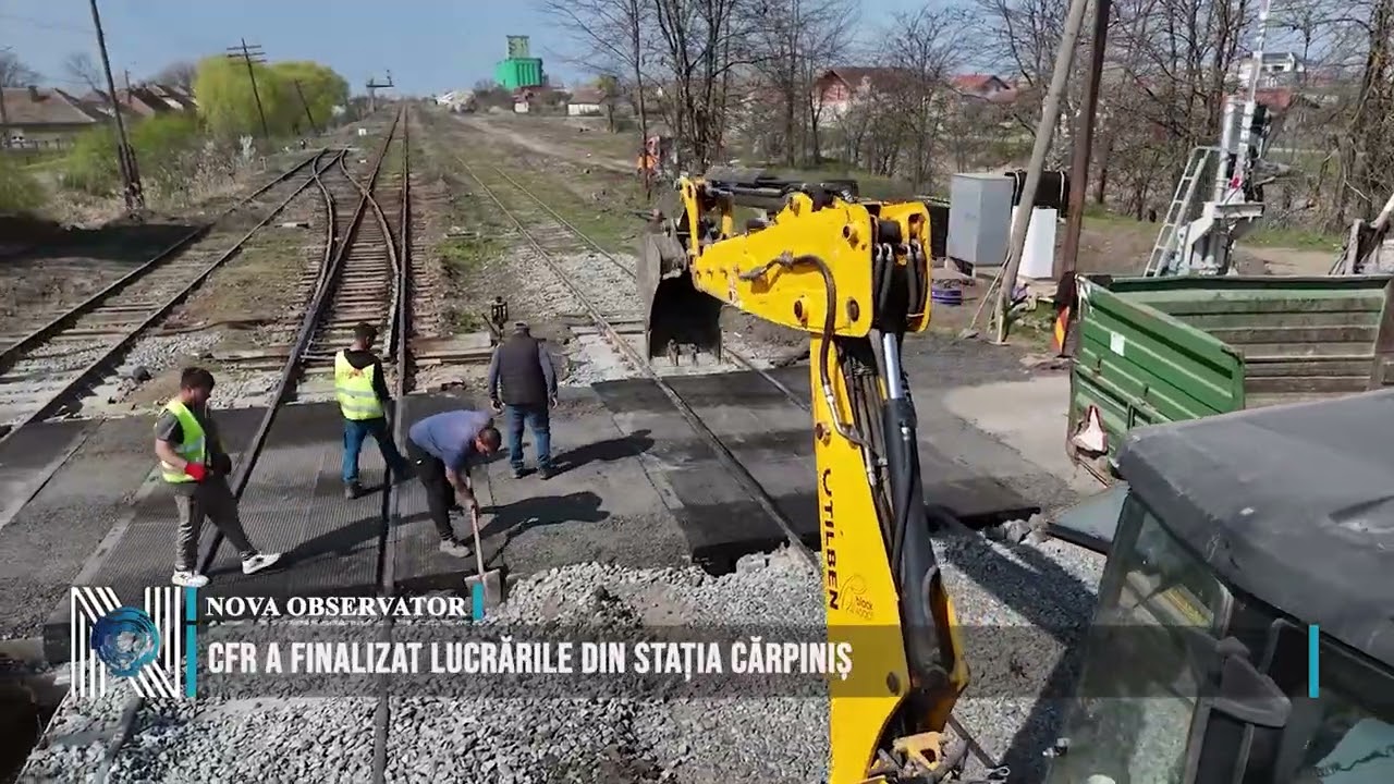 CFR a finalizat lucrările din stația Cărpiniș