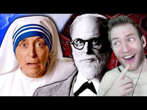 SHE WAS REAL?! Reacting to "Mother Teresa vs Sigmund Freud" Epic Rap Battles of History