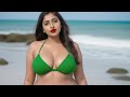 4K Lookbook AI Indian Models At Sea Beach