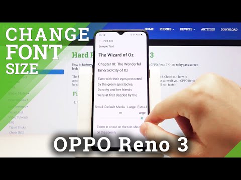 How to Change Font Size in OPPO Reno 3 – Set Up Font Text
