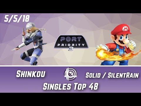 Port Priority 3 - Shinkou (Sheik) Vs. Solid | SilentRain (Mario) - Singles Top 48