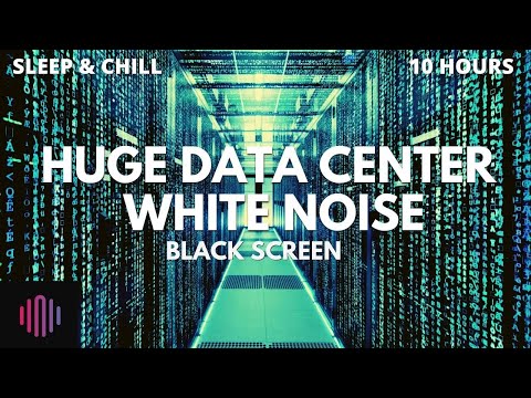 White noise from data center server sounds  / 10 hours with black screen for sleeping
