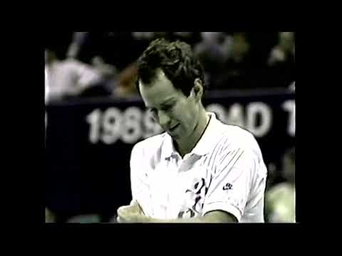 Tennis WCT Finals 1989  Final John Mcenroe vs Gilbert MATCH
