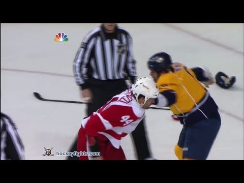 Todd Bertuzzi vs Shea Weber Apr 13, 2012