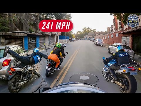 SHOCKING High-Speed Police Motorcycle Chases Caught on Dashcam — So Crazy You’ll Swear It’s Fake!