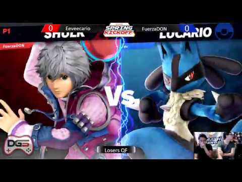 Spring Kickoff Tournament by DGS - Losers Quarters - FuerzaDon (Shulk/Banjo) vs Eeveecario (Lucario)