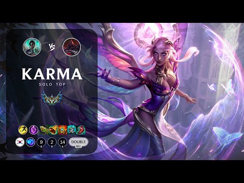 Karma Top vs Sion - KR Challenger Patch 13.9