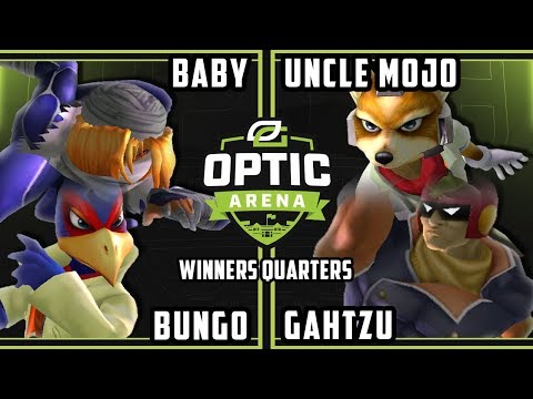 OpTic Arena SSBM - Baby & Bungo Vs. Uncle Mojo & Gahtzu - Smash Melee Doubles Winners Quarters
