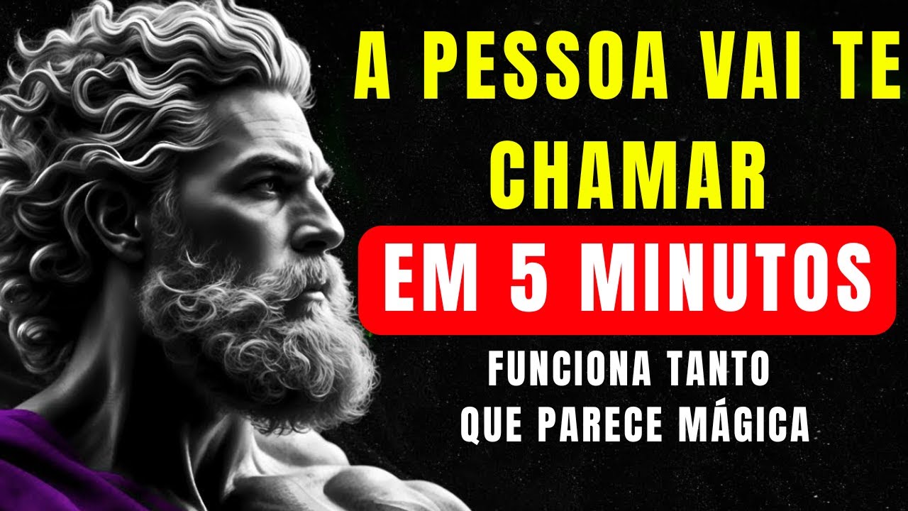 Faça Isso e alguém Vai te Procurar em 5 minutos | ESTOICISMO