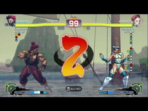 Shady K [Cammy] vs Ed Ma [Akuma] SSF4 Endless Battle Matches - Xbox Live - TRUE-HD