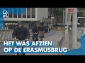 KIJK TERUG: Storm Poly gaat tekeer bij de Erasmusbrug