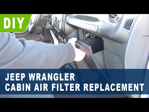 Jeep Wrangler Cabin Air Filter Replacement ( 2011 2012 2013 2014 2015 2016 2017 )