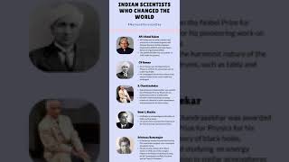 Indian Scientists Who Changed the World #Indian #india #scientist #world