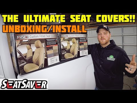 BEST Seat covers for ANY TRUCK! COVERCRAFT Seat Saver~Unboxing/Install
