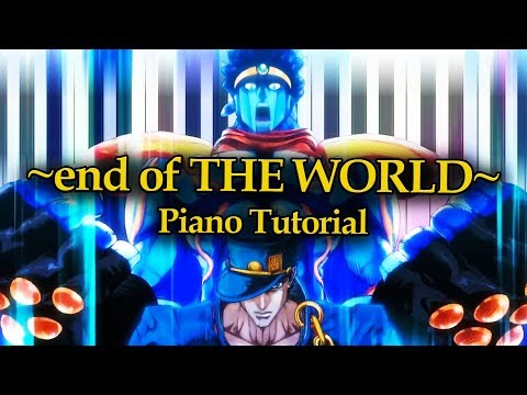 JoJo Part 3: Stardust Crusaders OP 2 - Sono Chi no Kioku ~end of THE WORLD~ - Piano Tutorial