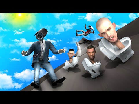 GMOD • Skibidi Toilets vs Cameraman Impressive Ragdolls (Jumps and Ramps)
