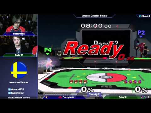 B9 - Fuzzyness (Marth) Vs. Calle W (Falco) - Melee Losers Quarter Finals