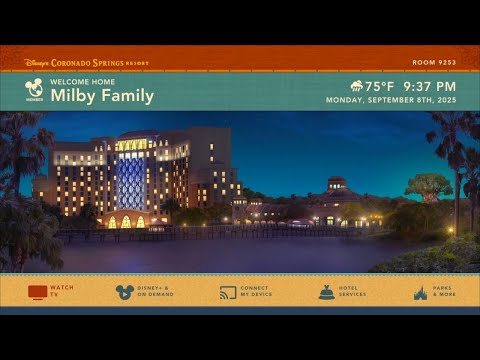 Gran Destino Tower @ Coronado Springs Resort Splash Screen @ WDW - Disney Resort TV
