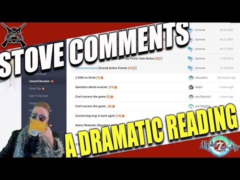 [Epic7] Stove Comments - A Dramatic Reading Ep.1