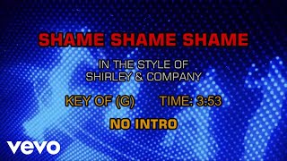 Shirley &amp; Company - Shame, Shame, Shame (Karaoke)