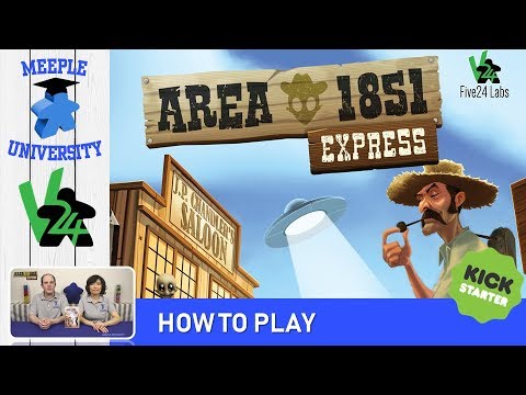 Area 1851 Express Board Game – How to Play & Setup, a Kickstarter Preview