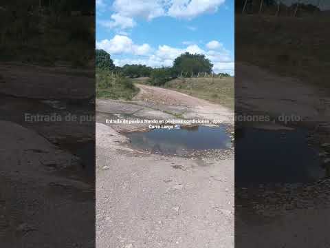 Entrada a pueblo Nando arruinada , departamento de Cerro Largo 🇺🇾 . Videitos cultura uruguaya .