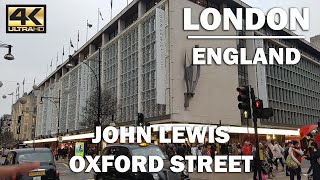 Inside John Lewis Flagship Store, Oxford Street, London [4K]