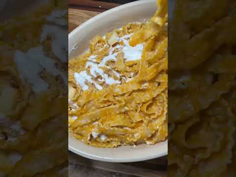 Creamy butternut squash pasta