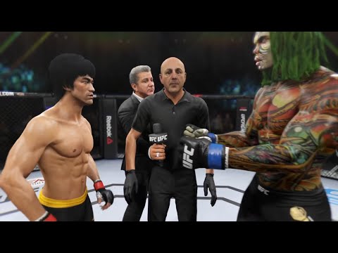 Bruce Lee vs. Dragon Wizard - EA Sports UFC 2 🐉 - Crazy UFC 👊🤪