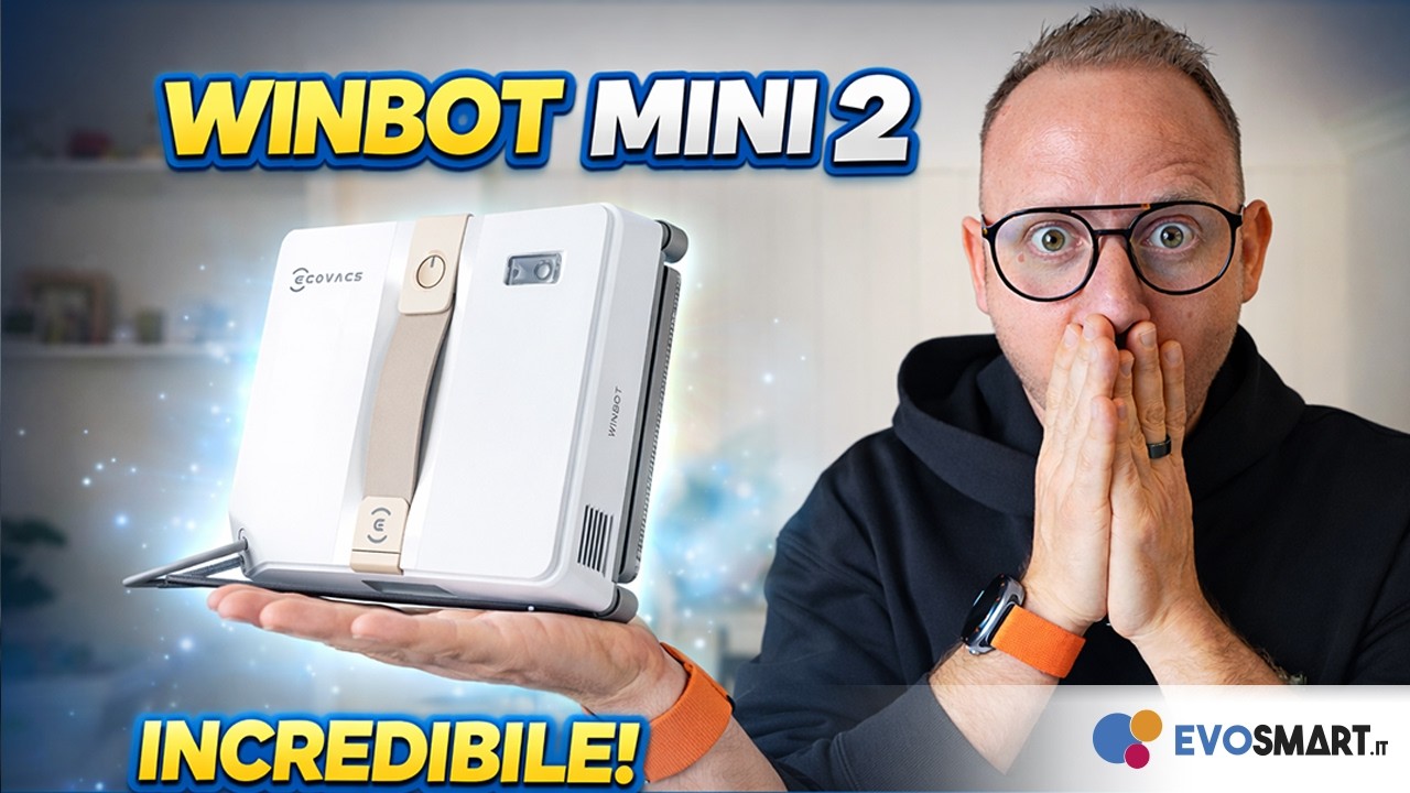 ROBOT LAVAVETRI ECOVACS WINBOT MINI 2: piccolo, potente e super comodo