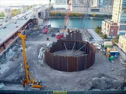 Site work for the Chicago Spire: Dance to it!