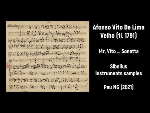 [Sheet music] Afonso Vito De Lima Velho (fl. 1791) - Sonatta