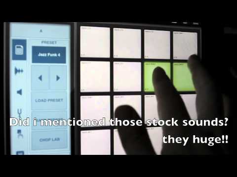 Shuko making a beat with intua beatmaker 2 for the IPad