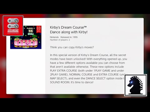NS Super Nintendo - Nintendo Switch Online - Special #6: Kirby's Dream Course