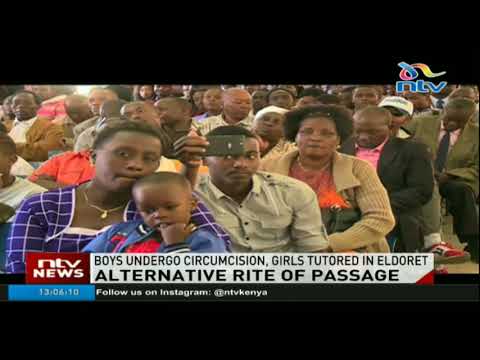 Boys undergo circumcision in preparation for adult life