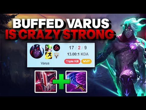 Did the Varus buffs go to far?! DPS Varus feels SO good - Varus ADC Gameplay