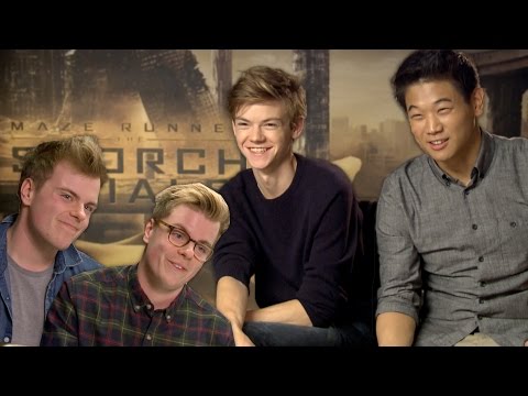 SCORCH CHALLENGE with Thomas Sangster, Ki Hong Lee & Kaya Scodelario | NikiNSammy