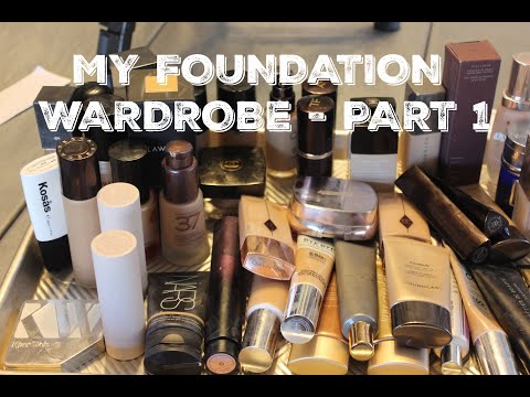 My Foundation Wardrobe- PART 1-  A peek at a true FOUNDATION JUNKIE! Video