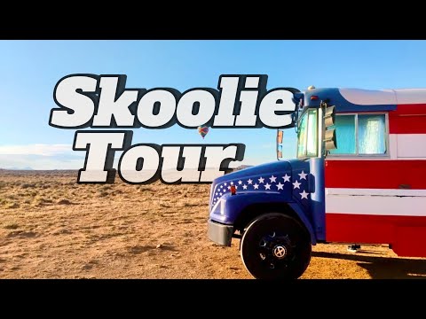 Skoolie Tour | DIY School Bus to Tiny Home | Fulltime Traveler