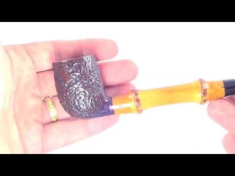 1966 Dunhill 4S Shell Canadian Syle Smoking Pipe W/ Bamboo Shank From PIPELIST.COM