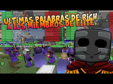 ULTIMAS PALABRAS DE RICH A LOS MIEMBROS DE ELITECRAFT 2 | AGRADECIMIENTOS DE MERY | ELITETV