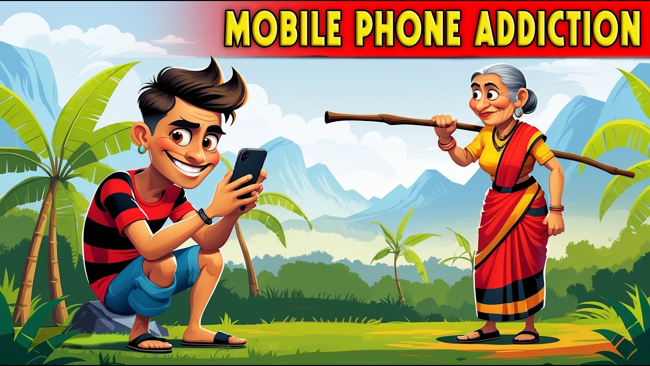 Mobile Phone Addiction | Moral Stories | Value Of Time | Bedtime Stories | Cartoon | English Stories