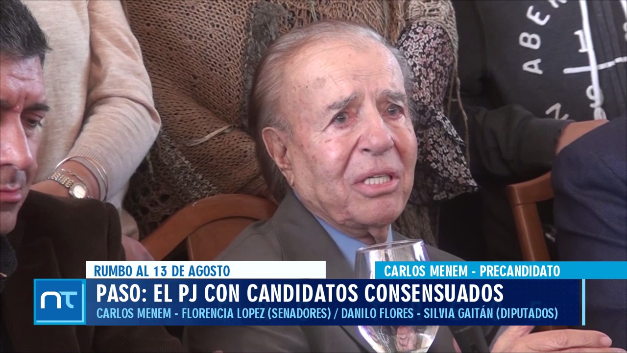 26 de Junio 05 MENEM RECORDO A PERON Y LLORO