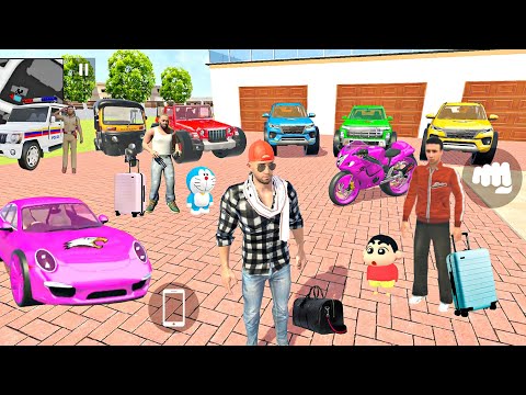 🤩 Visit Chacha Village By Train With Shinchan 🚂 Indian theft auto 💥😱 Indian Bikes Driving 3d Game 🎮
