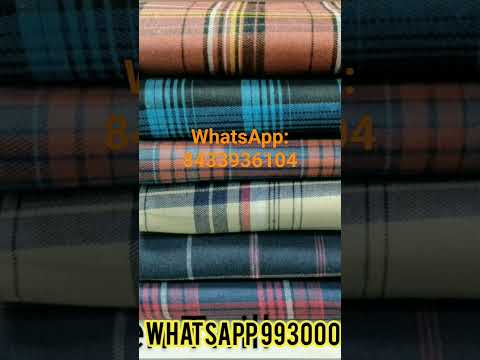 Cotton PC Checks Shirting Fabrics