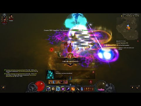 Diablo 3 [Season 27] Tal Rasha Star Pact Wizard Solo GR150 (NA Rank 3)