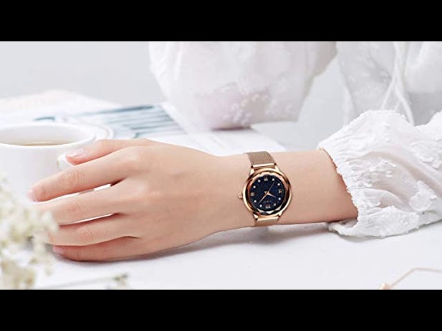 Vídeo relacionado con CIVO Relojes Dorado Mujer Elegante: Reloj Minimalista Negocios Impermeable - Regalo para Mujer Acero Inoxidable Analógico Luminosa Fecha