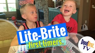 Lite-Brite first timers and it gets a little whacky!