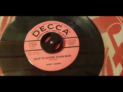 Andy Quinn - Back to School Again Blues - 1957 Rockabilly - DECCA 9-30438
